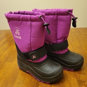 Kamik girls pink Rocket Waterproof Insulated snow Winter Boots toddlers size 11